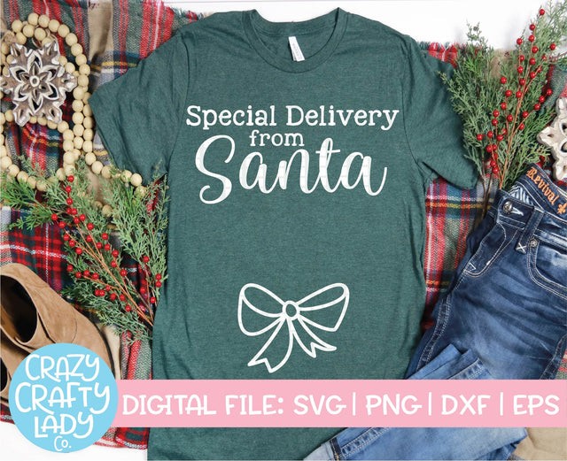 Special Delivery from Santa | Christmas SVG Cut File SVG Crazy Crafty Lady Co. 