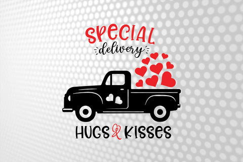 Special Delivery hugs and kisses | hugs and kisses svg | Valentine Truck Svg | Valentine day shirts | Love Svg | Valentine Cut files SVG 1uniqueminute 