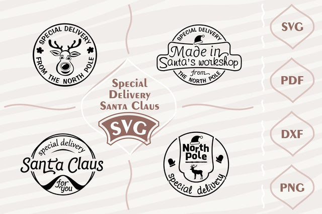 Special delivery Santa Claus - SVG bundle SVG Digital Mojito 