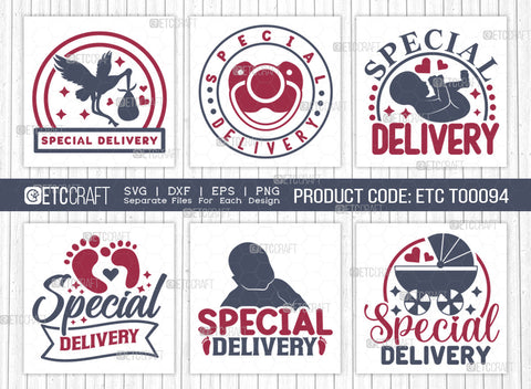 Special Delivery SVG Bundle | Pregnant Mom Svg | Newborn Svg | Cute Baby Svg | Baby Quotes | ETC T00094 SVG ETC Craft 