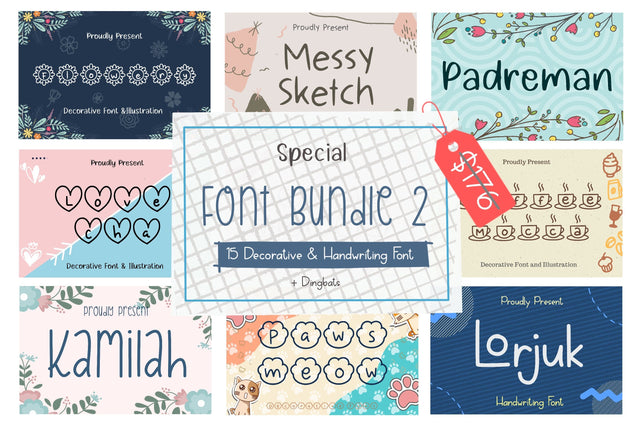 Special Font Bundle 2 Font Aisyah 