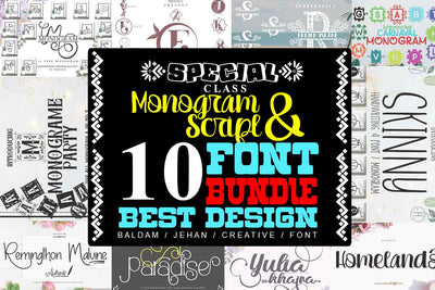 Special for You a collection of 10 of the best Design Font JH-CreativeFont 