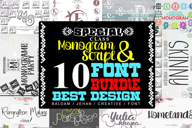 Special for You a collection of 10 of the best Design Font JH-CreativeFont 