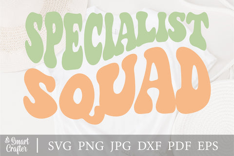 Specialist squad svg wavy style svg, EPS PNG Cricut Instant Download SVG Fauz 