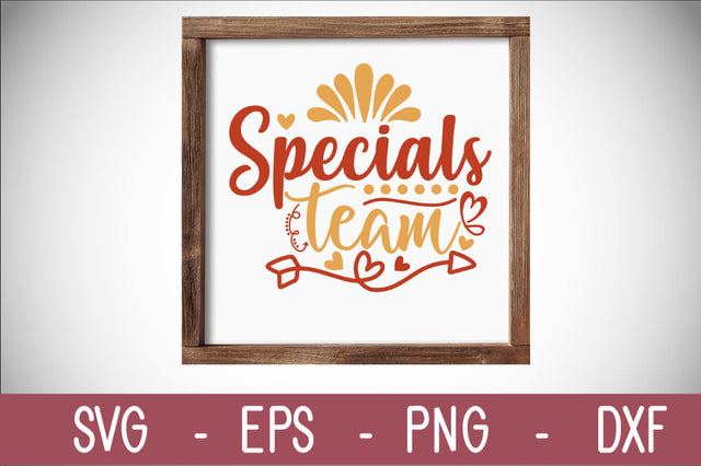 specials team SVG cut file SVG Svgcraft 