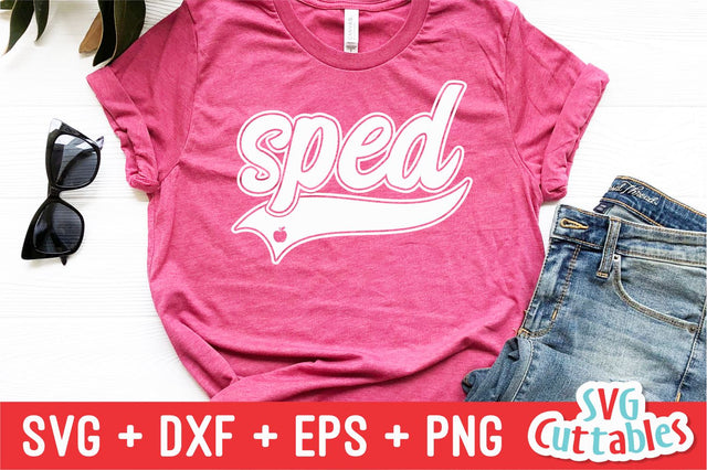 SPED svg - Special Education Teacher Cut File - Occupation - Swoosh - svg - dxf - eps - png - Cut File - Silhouette - Cricut - Digital File SVG Svg Cuttables 