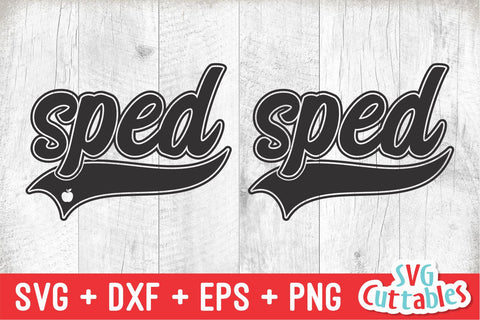 SPED svg - Special Education Teacher Cut File - Occupation - Swoosh - svg - dxf - eps - png - Cut File - Silhouette - Cricut - Digital File SVG Svg Cuttables 