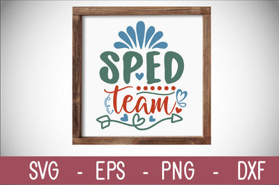 sped team SVG cut file SVG Svgcraft 