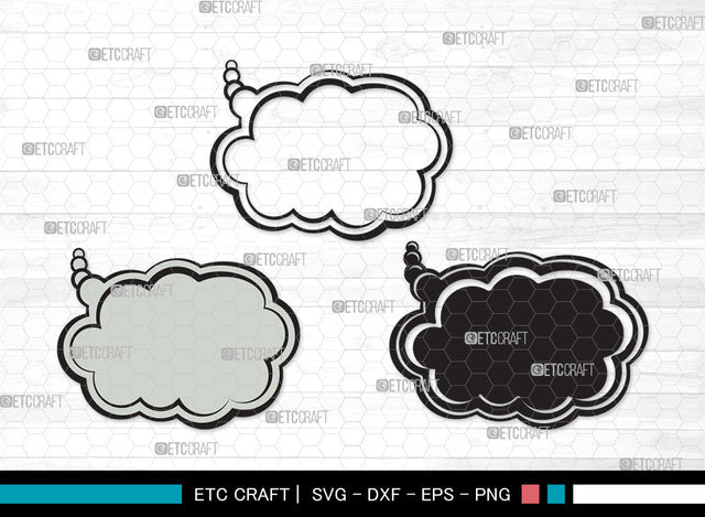 Speech Bubbles Clipart SVG Cut File | Talk Bubble Svg | Text Bubble Svg | Chat Bubbles Svg | Word Bubble SVG ETC Craft 