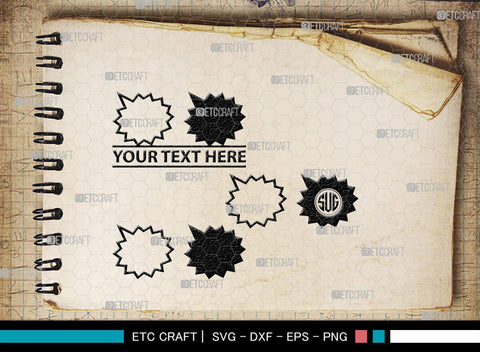 Speech Bubbles Monogram, Speech Bubbles Silhouette, Speech Bubbles SVG, Text Bubble Svg, Word Bubble Svg, Thought Bubbles Svg, Talk Bubble Svg, SB00446 SVG ETC Craft 