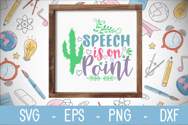 speech is on point SVG cut file SVG Svgcraft 