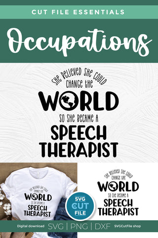 Speech therapist SVG-She Believed SVG SVG Cut File 