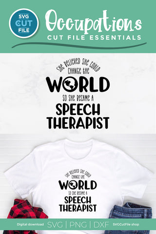 Speech therapist SVG-She Believed SVG SVG Cut File 