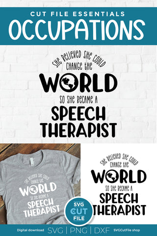 Speech therapist SVG-She Believed SVG SVG Cut File 