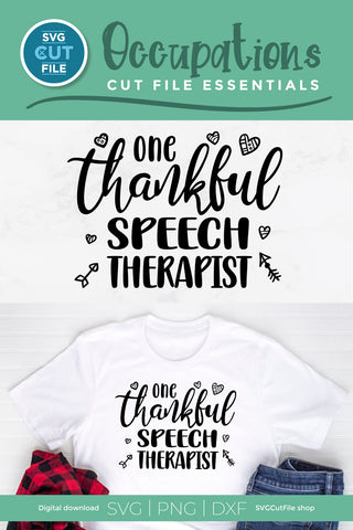 Speech therapist svg thankful SVG SVG Cut File 