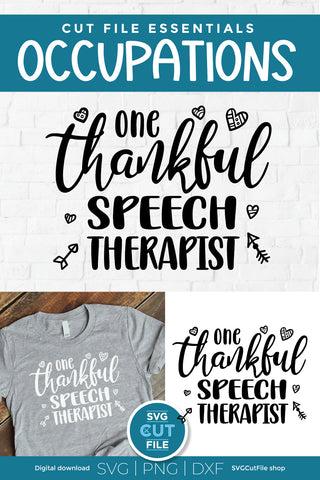 Speech therapist svg thankful SVG SVG Cut File 