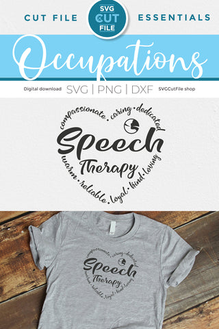 Speech therapy svg, a Speech therapist svg for Cricut SVG SVG Cut File 
