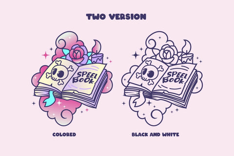 Speel book, Pink halloween svg and sublimation SVG dadan_pm 