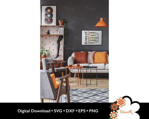 Spellbinding October 31st SVG Design | Spooky Petrify Enchanting Luminous Lunacy with Stars SVG DawnKDesigns 
