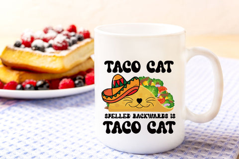 Spelled Backwards is Taco Cat Tacocat Sublimation Rupkotha 