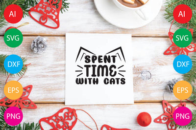 Spent Time with Cats SVG CraftlabSvg29 
