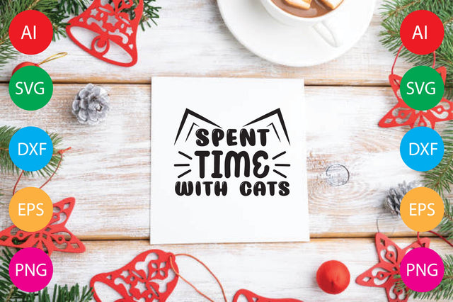 Spent Time with Cats SVG CraftlabSvg29 