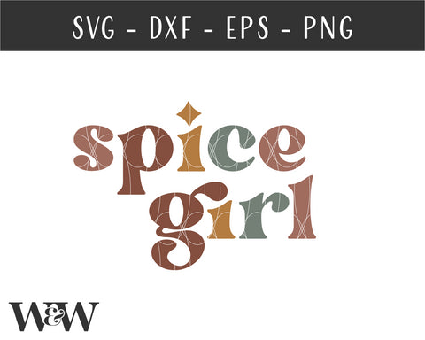 Spice Girl SVG | Retro Fall Shirt SVG SVG Wood And Walt 