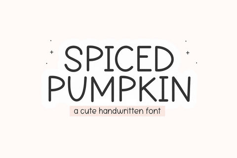 Spiced Pumpkin - Cute Handwritten Font Font KA Designs 
