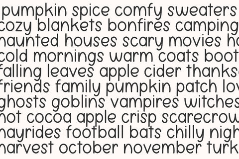 Spiced Pumpkin - Cute Handwritten Font Font KA Designs 