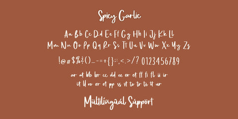 Spicy Garlic Font Allouse.Studio 