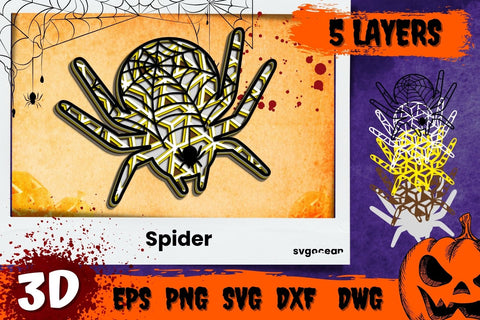 Spider 3D SVG SVG SvgOcean 