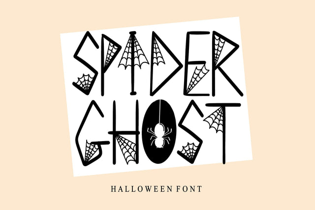 SPIDER GHOST Font Afandi Studio 