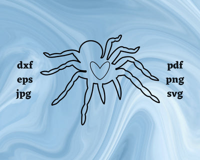 Spider Heart SVG Cut File SVG Northern Light SVG 