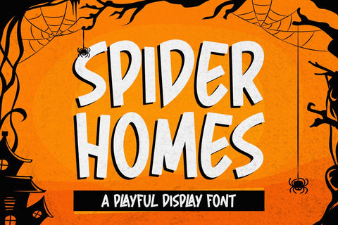 Spider Home - Playful Display Font Font Alpaprana Studio 