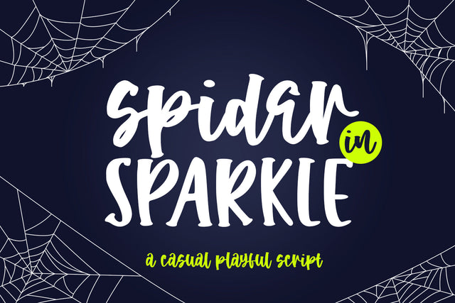 Spider in Sparkle Font Abo Daniel Studio 
