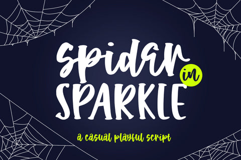 Spider in Sparkle Font Abo Daniel Studio 