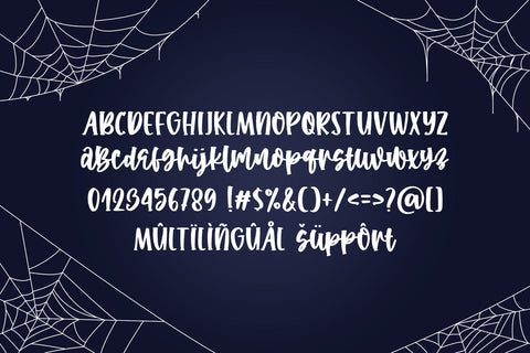 Spider in Sparkle Font Abo Daniel Studio 