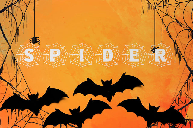 Spider Monogram Halloween Font Font ampersand 
