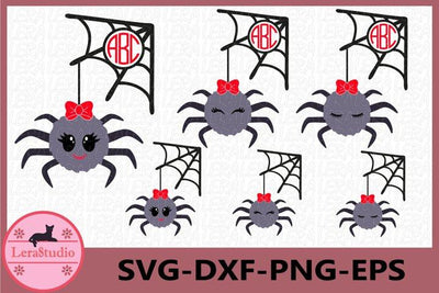 Spider Monogram SVG SVG Lerastudio 
