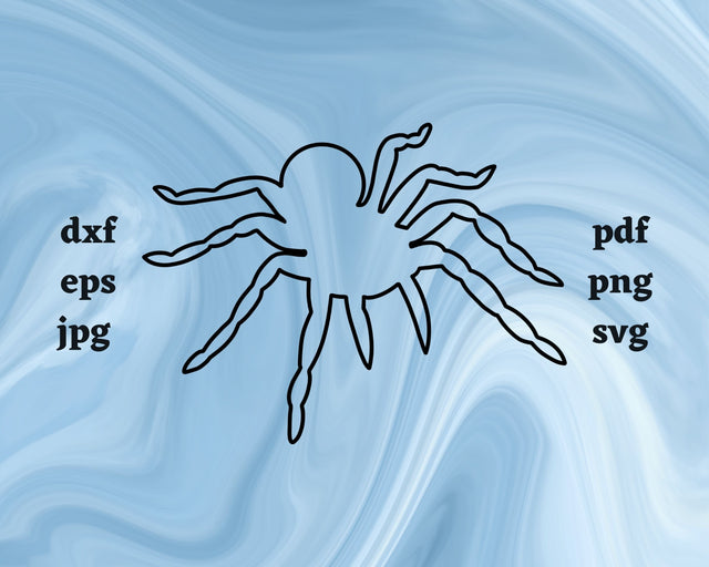 Spider Outline SVG Cut File SVG Northern Light SVG 