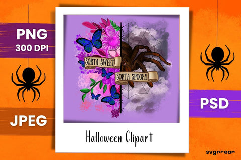 Spider Sublimation | PNG Bundle | Sorta Sweet Sorta Spooky SVG SvgOcean 