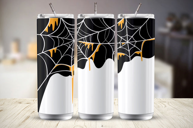 Spider Web 20 Oz Transparent Tumbler Wrap Sublimation Design Sublimation MockupSvgVenue 