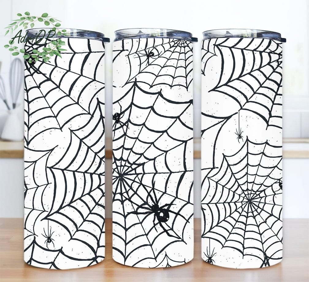 Spider Web 20oz Skinny Tumbler Png, Spooky Tumbler, Halloween Gift Idea ...