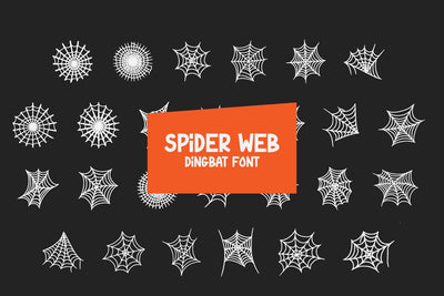 Spider Web - Dingbat Font Font Masyafi Studio 