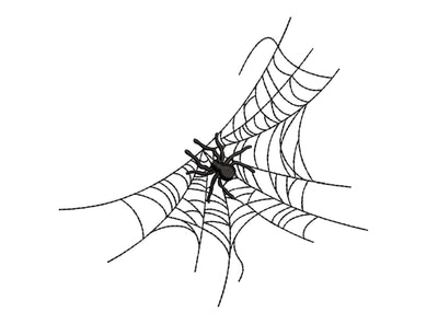 Spider Web Embroidery Design, Halloween Embroidery File, 6 sizes, Instant Download Embroidery/Applique DESIGNS Nino Nadaraia 