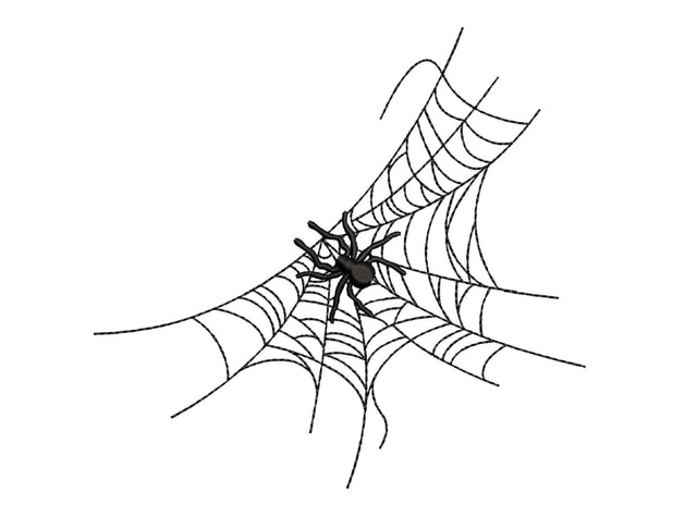 Spider Web Embroidery Design, Halloween Embroidery File, 6 sizes, Instant Download Embroidery/Applique DESIGNS Nino Nadaraia 