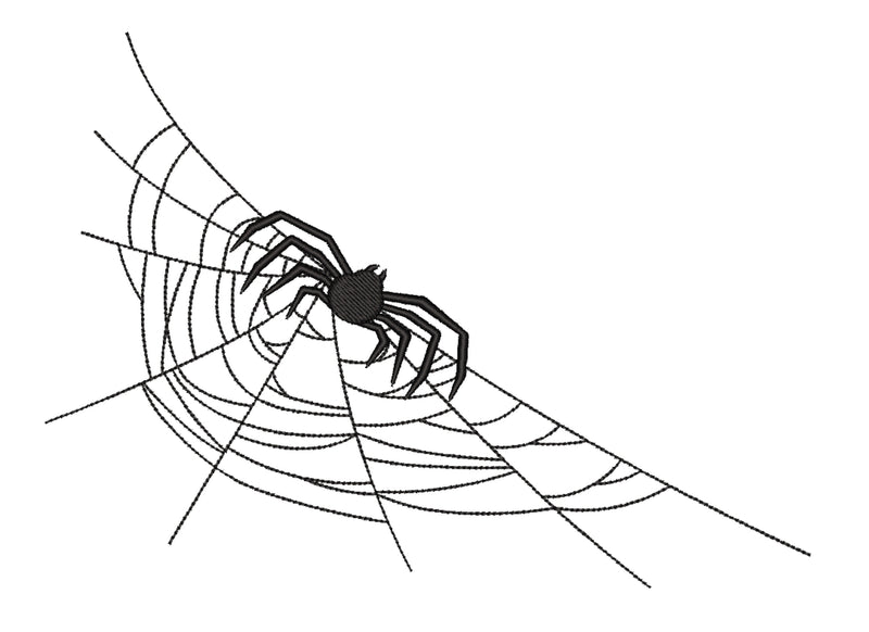 Spider Web Embroidery Design, Halloween Embroidery File, 6 sizes, Instant download Embroidery/Applique DESIGNS Nino Nadaraia 