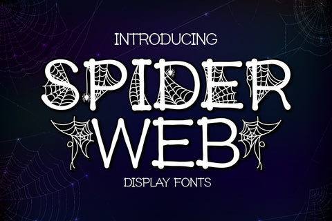 Spider Web Fonts Font Fox7 By Rattana 