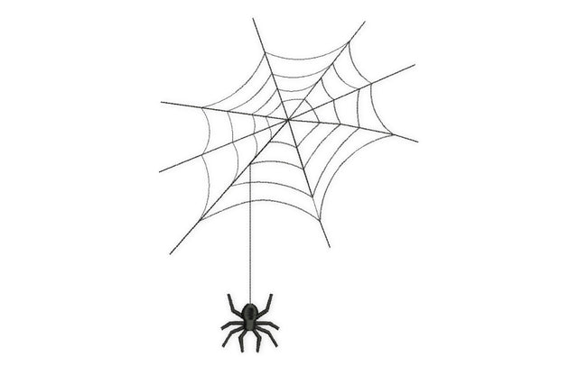 Spider Web Halloween Embroidery Design Embroidery/Applique DESIGNS NextEmbroidery 