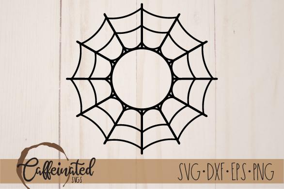 Spider Web Monogram Frame svg SVG Caffeinated SVGs 